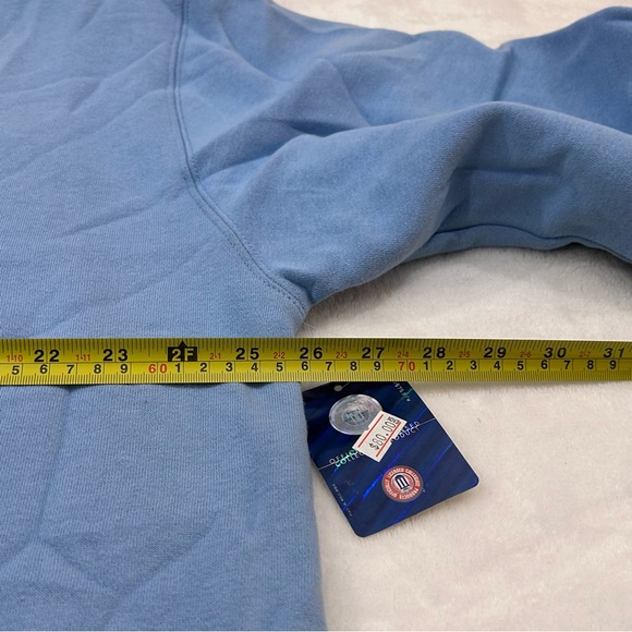 North Carolina NC Tar Heels Powder Blue Embroidered Logo Hoodie Sweatshirt Mens - Picture 13 of 14